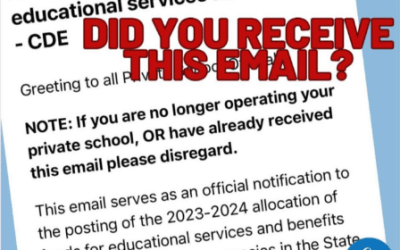 Did you receive an email from the Department of Education?